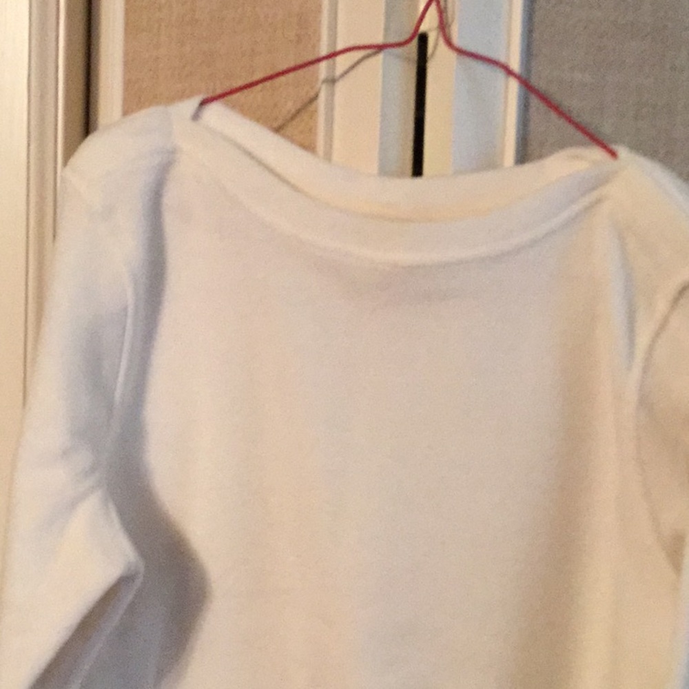 Off white fleece top
